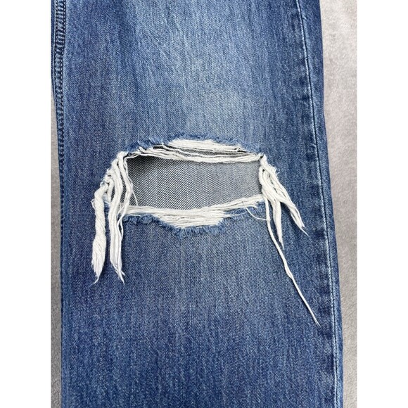 Levi’s Low Pro Straight Women’s Distressed Blue Jeans Size 29 - Picture 10 of 15